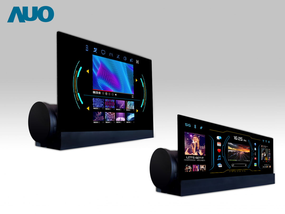 友達14.6吋可捲式Micro LED面板，導入車內資訊、影音娛樂及駕駛安全系統，翻轉智慧移動場域