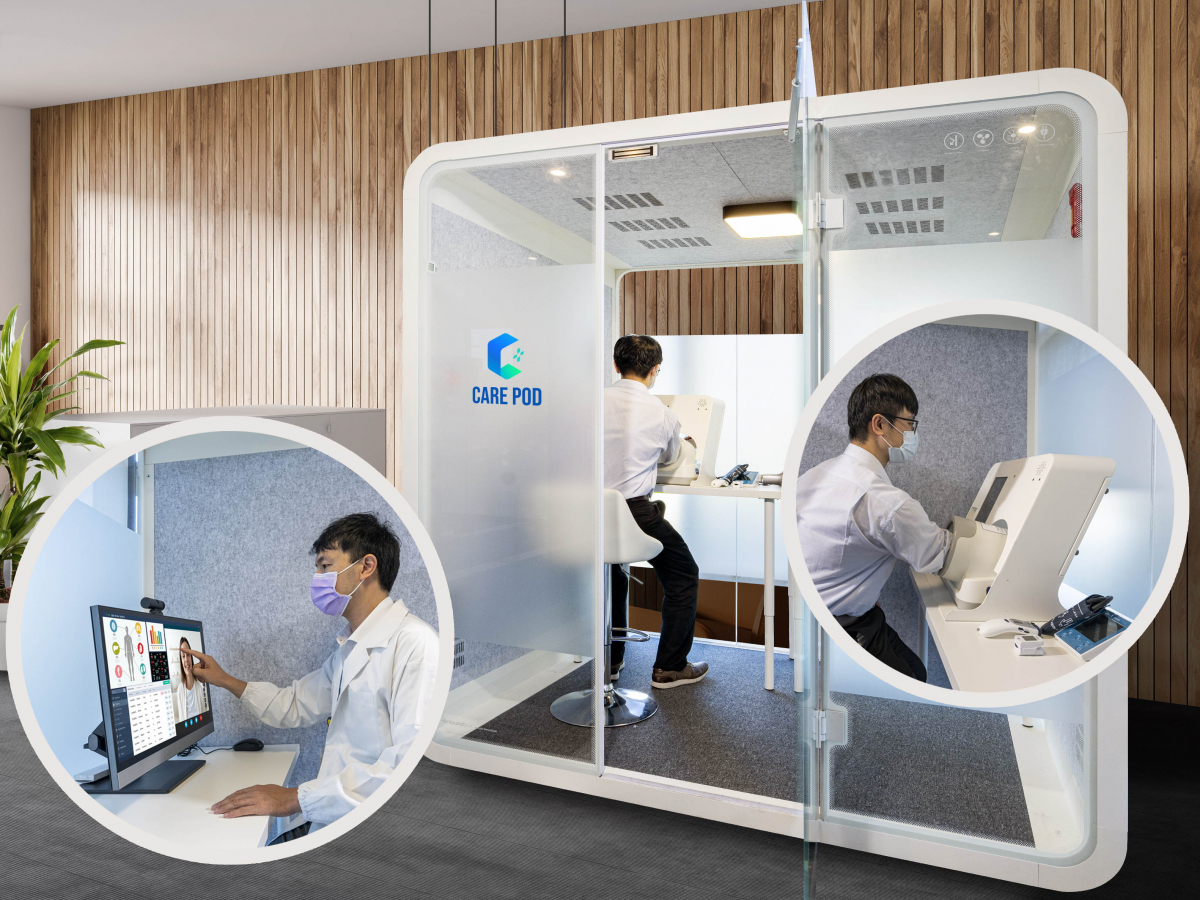 达擎于医疗科技展中展出＂远距诊疗舱＂，以因应医疗数字化及社会高龄化趋势下、复诊及慢性病患等族群对于远距看诊需求逐渐升高所推出的创新整合方案。多功能合一、高隐私性的远距诊疗舱可根据病患端与医师端的不同需求，提供弹性化及客制化功能，节省医生和病患的精力及时间