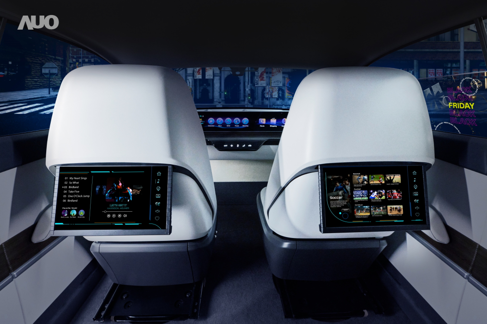JNTY江南新一代Smart Cockpit 2024，以Micro LED先进显示技术优势，创建〝可卷式后座娱乐显示器〞，仅在互动时才显示出所需画面及信息，扩充更丰富的娱乐和交互信息服务，获国际奖项荣耀