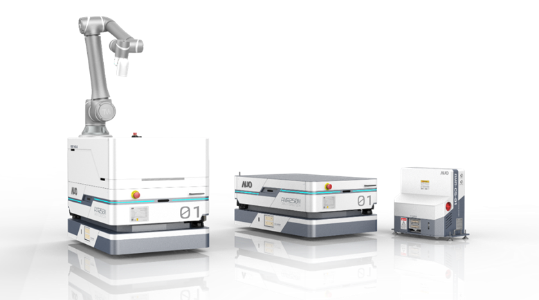 友達數位開發的自主式移動機器人（AMR250M），搭配全向輪並結合AI演算法、2D LiDAR、3D攝影機等技術，協助客戶實現產線全自動化